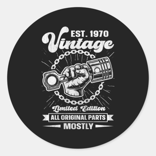 Est 1970すべてのオリジナルP車53Th ラウンドシール (正面)