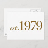 Est 1979 ポストカード (正面/裏面)