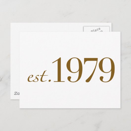 Est 1979 ポストカード (正面/裏面)