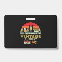 EST 1981威厳があるヴィンテージ40歳の誕生日