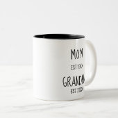 EST 2020マグマと新おばあちゃん ツートーンマグカップ (正面右)