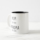 EST 2020マグマと新おばあちゃん ツートーンマグカップ (正面左)