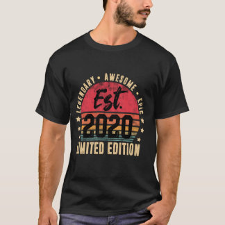 Est 2020 Limited Edition 4年旧ヴィンテージ4th Bi Tシャツ