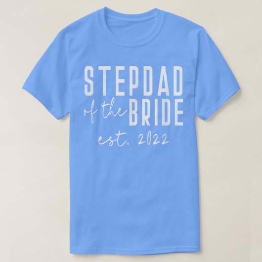 Est 2022新婦のベテラン結婚ス・ダウの義父 tシャツ (デザイン正面)