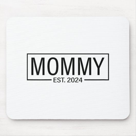Est 2024すぐにママになる2024妊娠アナウンセム マウスパッド (正面)