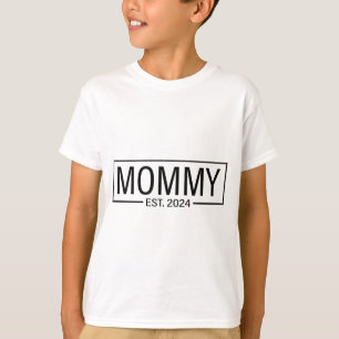 Est 2024すぐにママになる2024妊娠アナウンセム tシャツ