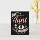 Est 2026おばさんへの昇進フローラ女性男性母親 カード (黄色い花)