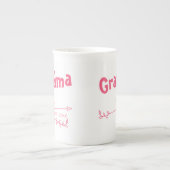 EST 20xxピンクのハートと矢印 ボーンチャイナマグカップ (正面)