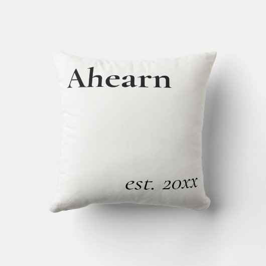 EST. Newly Weds Pillow クッション (裏面)