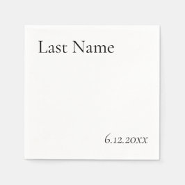 Est. Newlyweds Napkins スタンダードカクテルナプキン