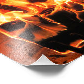 Esta chimenea casi da calor フォトプリント            (角)