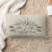 Establishedのアンティーク氏及び夫人は刺激を受けた汚れました ランバークッション (ブランケット)