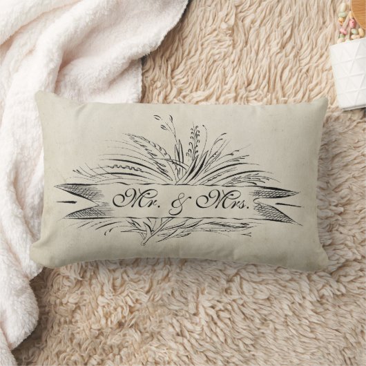 Establishedのアンティーク氏及び夫人は刺激を受けた汚れました ランバークッション (ブランケット)