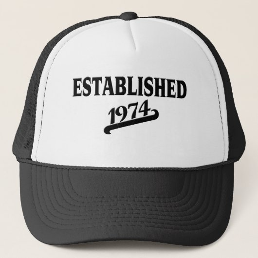 Established 1974.png キャップ (正面)
