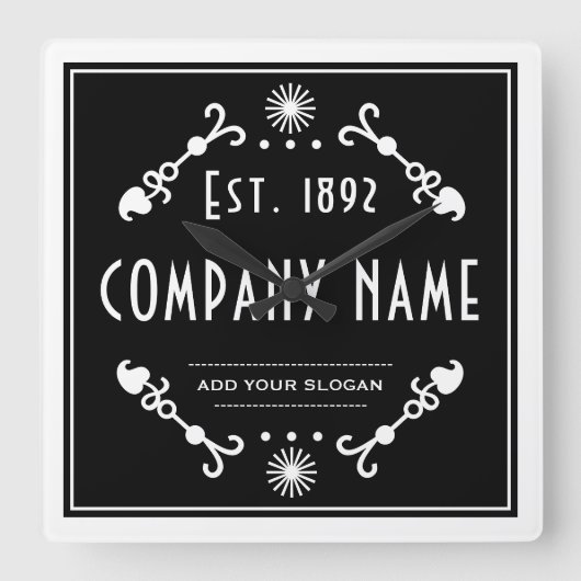 Established Business Name, Decorative スクエア壁時計 (正面)