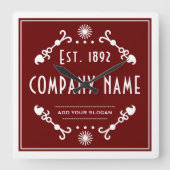 Established Business Name, Decorative スクエア壁時計 (正面)