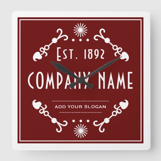 Established Business Name, Decorative スクエア壁時計 (正面)