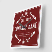 Established Business Name, Decorative スクエア壁時計 (傾斜)