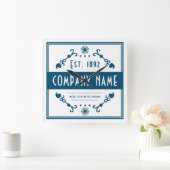 Established Business Name, Decorative スクエア壁時計 (ホーム)