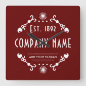 Established Business Name, Decorative スクエア壁時計 (正面)