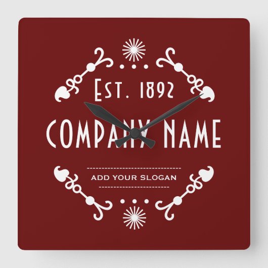 Established Business Name, Decorative スクエア壁時計 (正面)