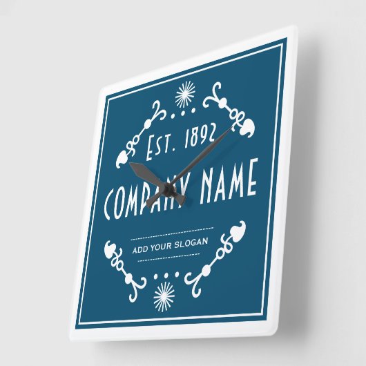 Established Business Name, Decorative スクエア壁時計 (傾斜)