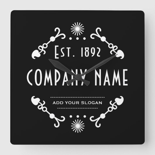 Established Business Name, Decorative スクエア壁時計 (正面)