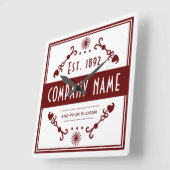 Established Business Name, Decorative スクエア壁時計 (傾斜)