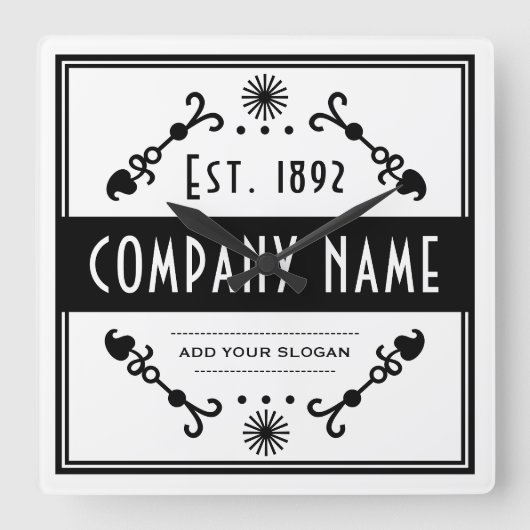 Established Business Name, Decorative スクエア壁時計 (正面)