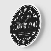 Established Business Name, Decorative ラージ壁時計 (傾斜)