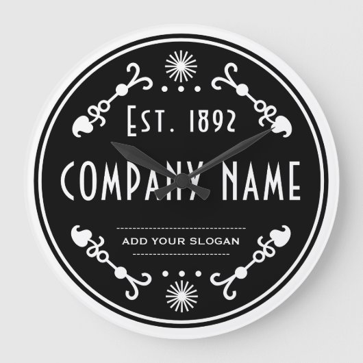Established Business Name, Decorative ラージ壁時計 (正面)