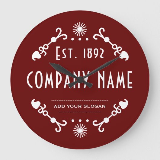 Established Business Name, Decorative ラージ壁時計 (正面)