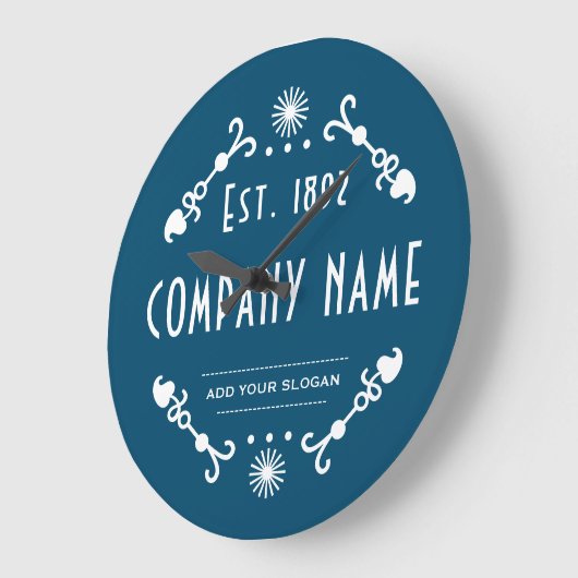 Established Business Name, Decorative ラージ壁時計 (傾斜)