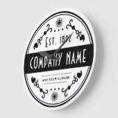 Established Business Name, Decorative ラージ壁時計 (傾斜)