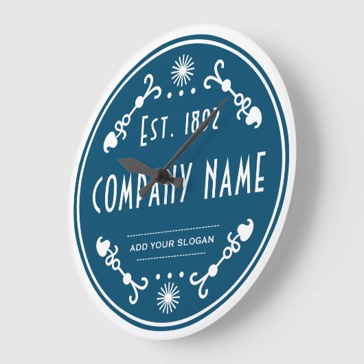 Established Business Name, Decorative ラージ壁時計 (傾斜)