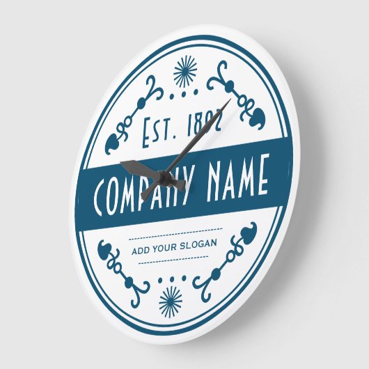 Established Business Name, Decorative ラージ壁時計 (傾斜)