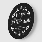 Established Business Name, Decorative ラージ壁時計 (傾斜)