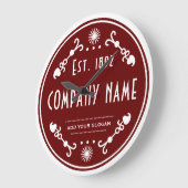 Established Business Name, Decorative ラージ壁時計 (傾斜)
