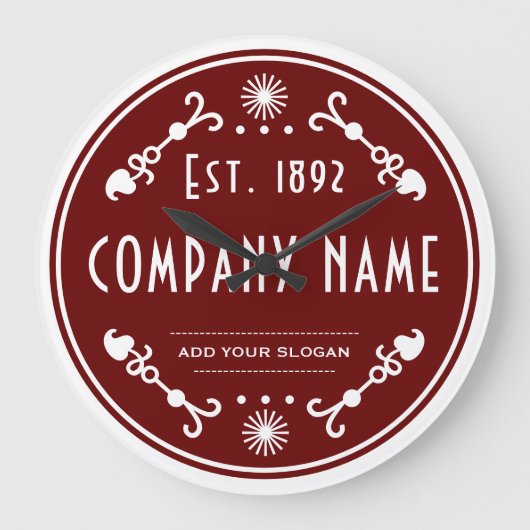 Established Business Name, Decorative ラージ壁時計 (正面)