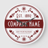 Established Business Name, Decorative ラージ壁時計 (正面)