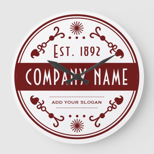 Established Business Name, Decorative ラージ壁時計 (正面)