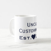 Established Navy Mug新しい叔父さん コーヒーマグカップ (正面左)