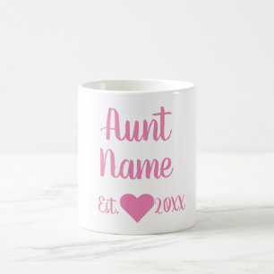 Established Pink Mugカスタムな叔母さん コーヒーマグカップ