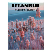 Estambul: Arte de Línea con coordenadas. ポスター (正面)