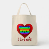 Estampa Animal - I Love Cats - Bolsa トートバッグ (裏面)