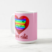 Estampa Animal - I Love Cats - Caneca コーヒーマグカップ (正面左)