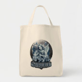 Estampa Anjo – Cyberpunk Guardian Angel - Bolsa トートバッグ (正面)