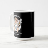 Estampa Anjo - Funny Guardian Angel – Caneca コーヒーマグカップ (正面左)