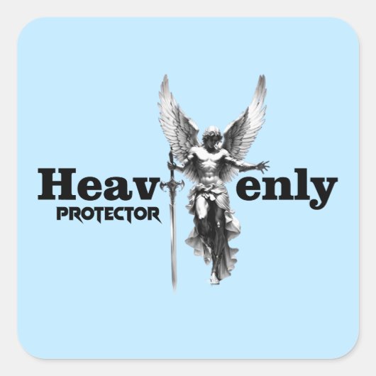 Estampa Anjo - Heavenly Protector - Adesivo スクエアシール (正面)