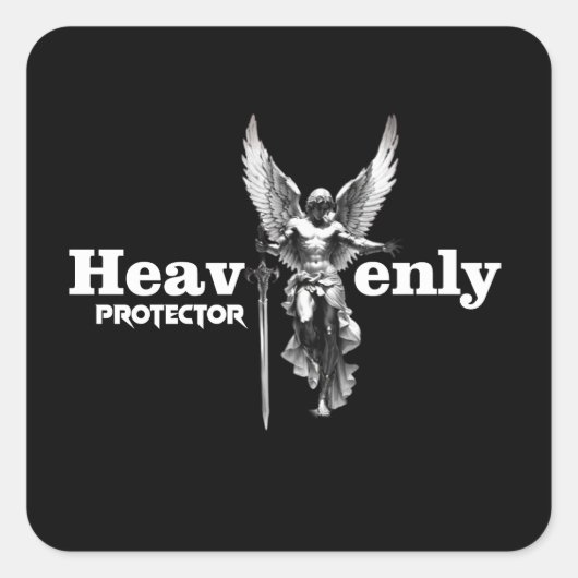 Estampa Anjo - Heavenly Protector - Adesivo スクエアシール (正面)